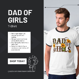 Camiseta Pai de Meninas