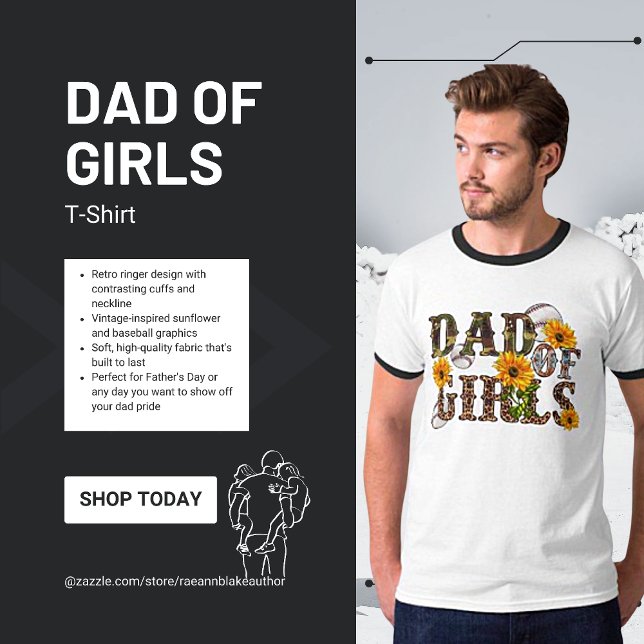 Camiseta Pai de Meninas (Criador carregado)