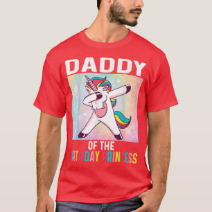 Camiseta Pai de Meninas da Garota de Aniversário