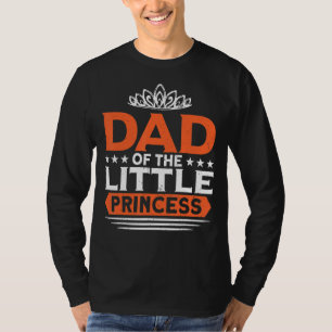 Camiseta Pai De Meninas Da Princesa Aniversário