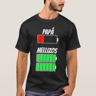 Camiseta Pai De Meninos Da Bateria Gêmeos De Nascimento Os
