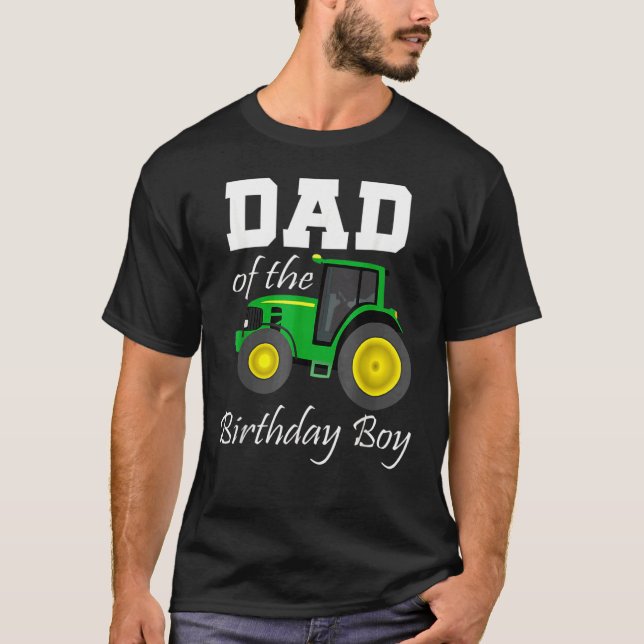 Camiseta Pai De Meninos De Aniversário (Frente)