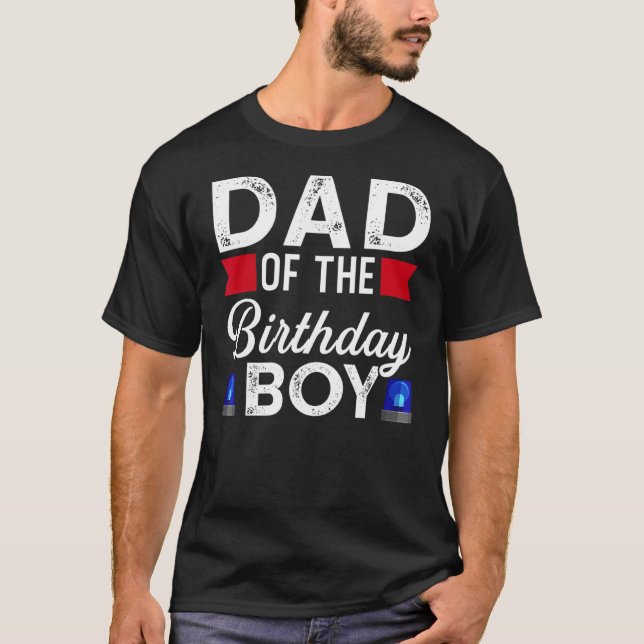 Camiseta Pai De Meninos Do Aniversário (Frente)