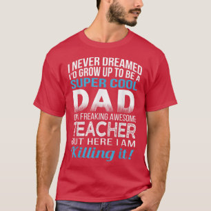 Camiseta Pai de Meninos do Dia de os pais de Professores In