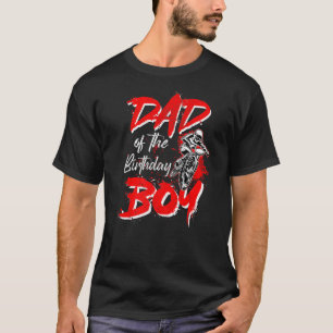 Camiseta Pai De Meninos Do Pai Birthday Boy Rider BMX