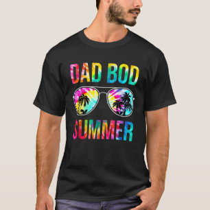 Camiseta Pai De Meninos Verão Óculos De Sol Tie Dye Funny V