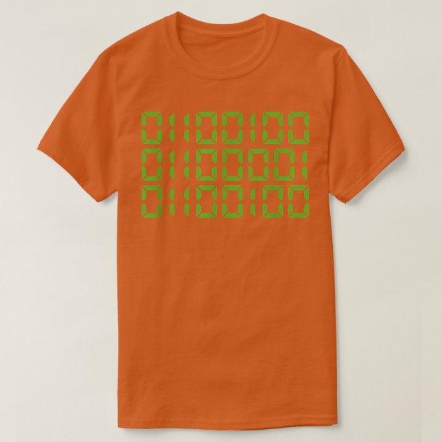 Camiseta Pai De Menores No Código Binário Oferece Engraçado (Frente do Design)