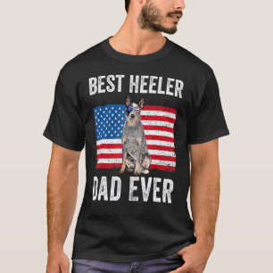 Camiseta Pai de Mens Blue Heeler Australiano Cattle America