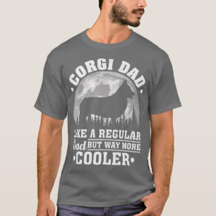 Camiseta Pai De Mens Corgi Como Um Cão De Corgi Engraçado D
