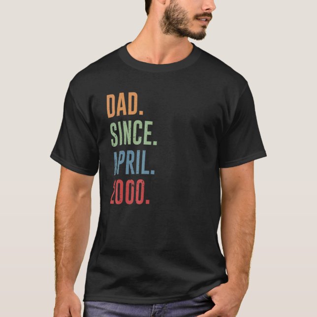 Camiseta Pai De Mens Desde Abril De 2000 (Frente)