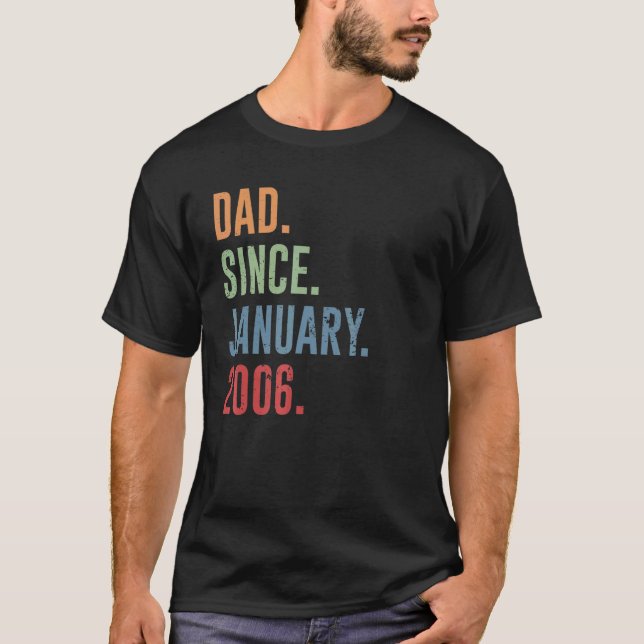 Camiseta Pai De Mens Desde Janeiro De 2006 (Frente)