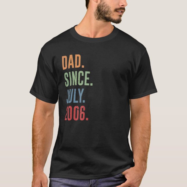 Camiseta Pai De Mens Desde Julho De 2006 (Frente)