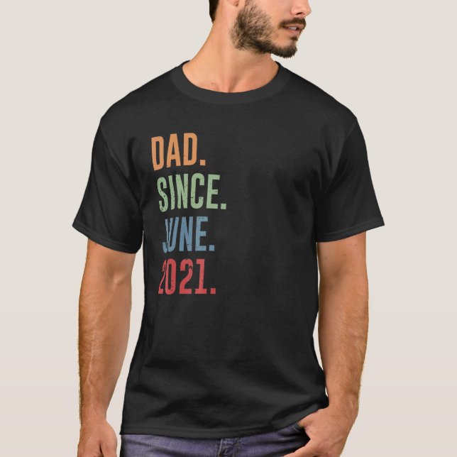 Camiseta Pai De Mens Desde Junho De 2021 (Frente)