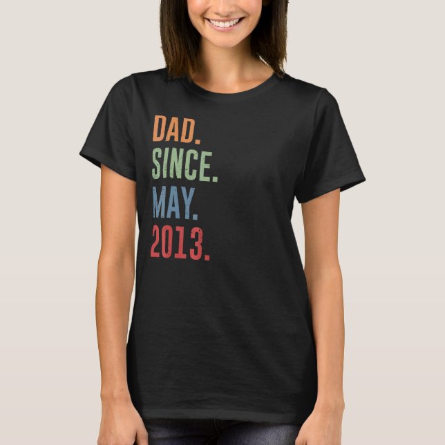 Camiseta Pai De Mens Desde Maio De 2013 (Frente)