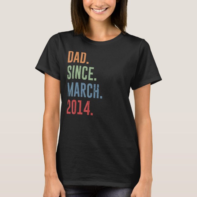 Camiseta Pai De Mens Desde Março De 2014 (Frente)