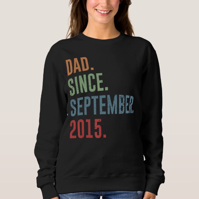 Camiseta Pai De Mens Desde Setembro De 2015 (Frente)