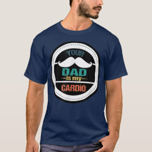 Camiseta Pai De Mens É Meu Cardio, Engraçado Pai Gyout