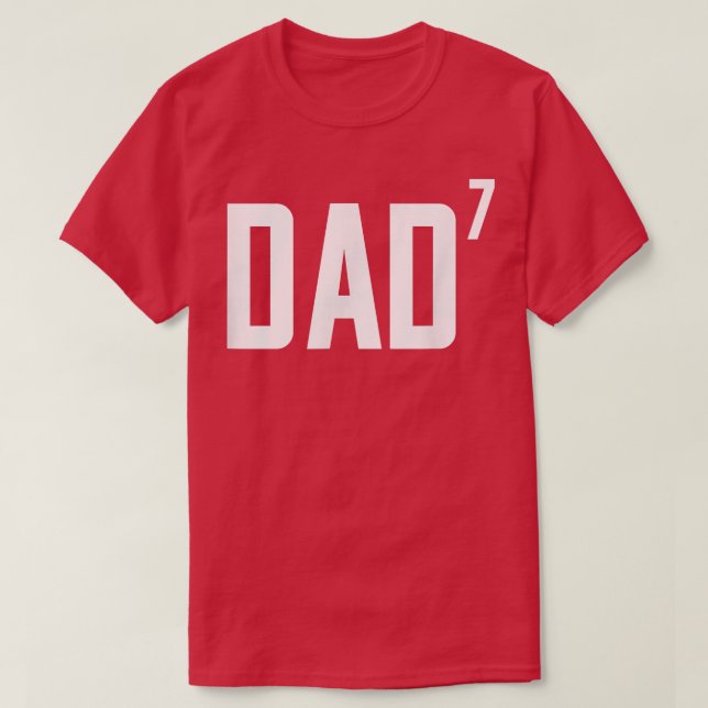 Camiseta Pai de mens para o Sétimo 7 de alimentação - TGift (Frente do Design)