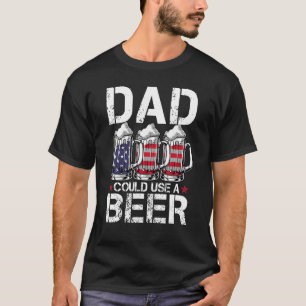 Camiseta Pai De Mens Poderia Usar Bandeira Americana De Bee