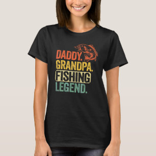 Camiseta Pai De Mens Vovô Pescando Legenda Pescada Peixe
