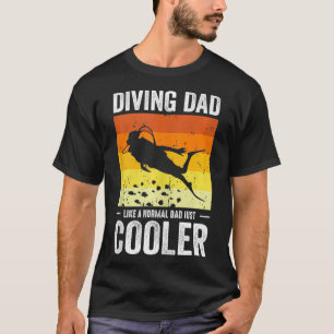 Camiseta Pai De Mergulho Scuba Como Um Pai Normal Apenas Gi