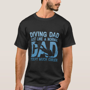 Camiseta Pai De Mergulho Scuba Tal Como Um Pai Normal Scuba
