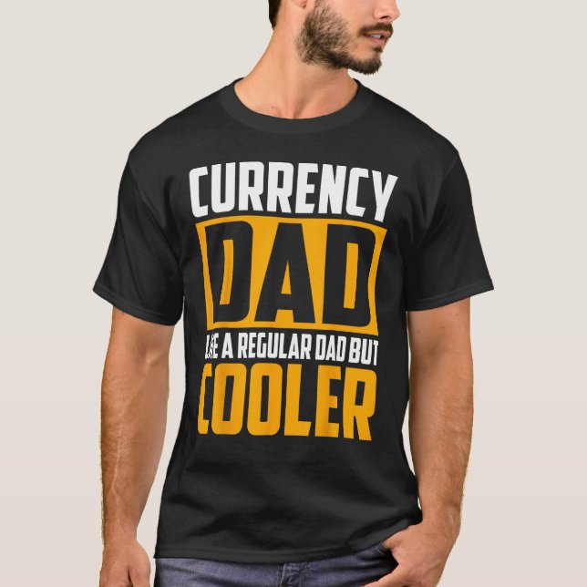 Camiseta Pai de moeda do Mens Como um Pai normal, mas mais  (Frente)