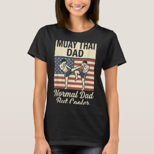 Camiseta Pai de Muaythai como um pai normal, mas mais legal