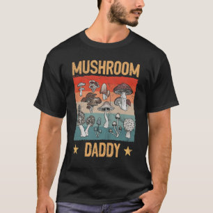 Camiseta Pai de Mushroom Retroativo Mycologia Fungi Forjand