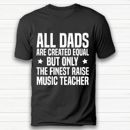 Camiseta Pai de Música Engraçado Aniversário Negro
