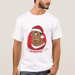 Camiseta Pai de Natal/ desenho de jovem