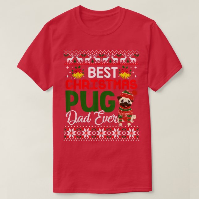 Camiseta Pai de Natal Engraçado Doce de Natal Feio (Frente do Design)