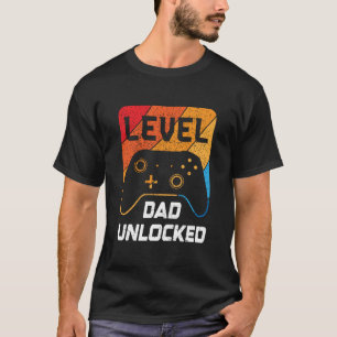 Camiseta Pai de nível retrorreflector & Vintage desbloquead