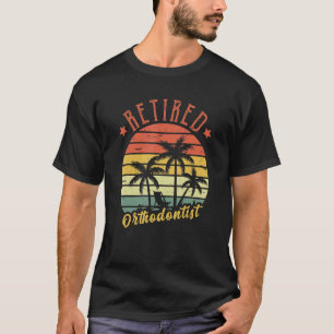 Camiseta Pai De Ortodontista Aposentado Para Homens