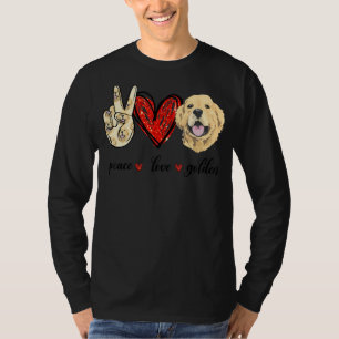 Camiseta Pai de Ouro de Cachorro para Paz e Amor