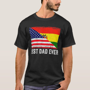 Camiseta Pai De Pai De Bandeira Da Bolívia, Pai De Mens