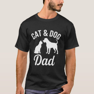 Camiseta Pai de Pai de gato  engraçada Amante de os animais
