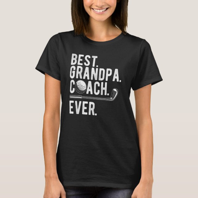Camiseta Pai de Pai de Golfe do Melhor Vovô (Frente)