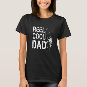 Camiseta Pai de Pai de pesca de Pai Legal de rolo, de uso m