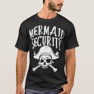 Camiseta Pai de Partido da Família de Piratas de Segurança