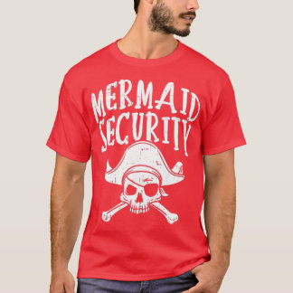 Camiseta Pai de Partido da Família de Piratas de Segurança 