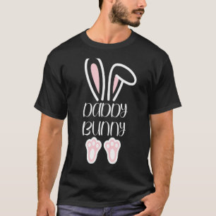 Camiseta Pai de Páscoa coelhinha da mamãe Grávida e Pai