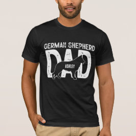 Camiseta Pai de Pastor Alemão Pai de Cachorrinho