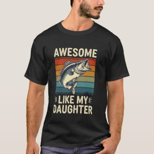 Camiseta Pai de Peixe Baixo Incrível Como Minha Filha Papai
