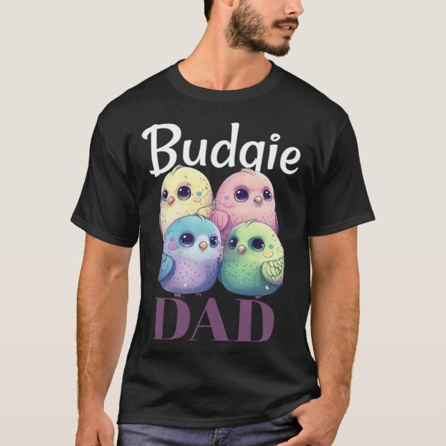Camiseta Pai de periquito australiano Periquito australiano (Frente)