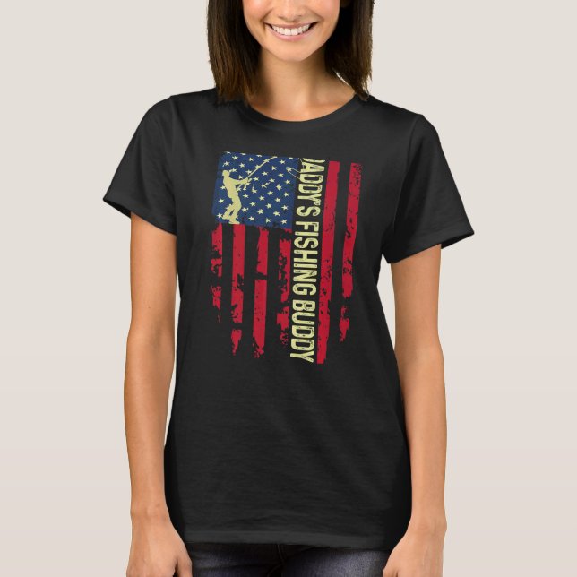 Camiseta Pai De Pesca De pai Son Squad Young Fish (Frente)
