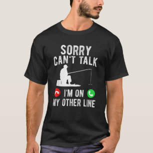 Camiseta Pai de pesca Legal Poli de Preto Clássico