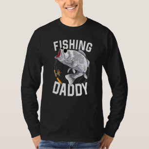 Camiseta Pai de pesca masculino de boca grande Pescador Pa