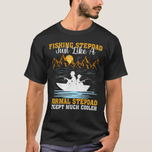 Camiseta Pai de pesca masculino, exatamente como um padrast