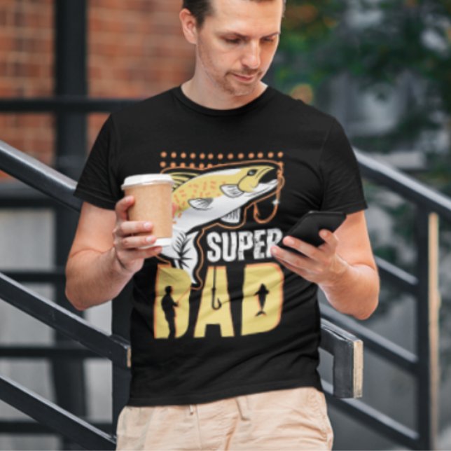 Camiseta Pai de Pescadores Amarelos Super Pai (Criador carregado)